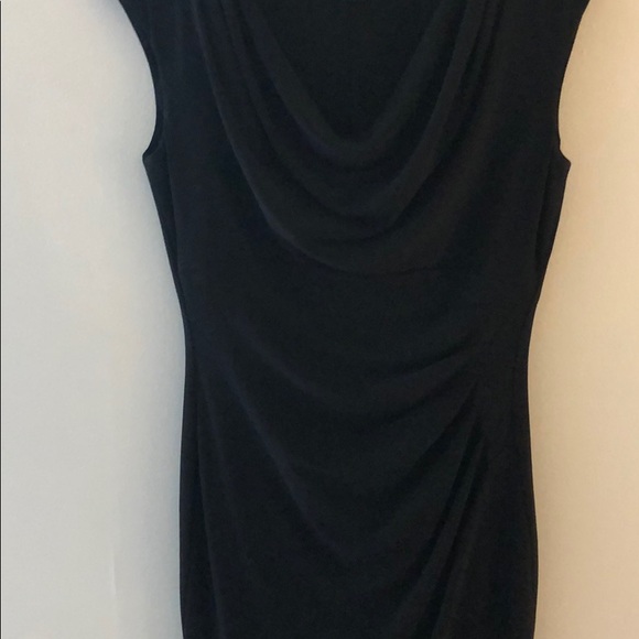 Ralph Lauren black cowl ruched dress Size 8 - Picture 2 of 4